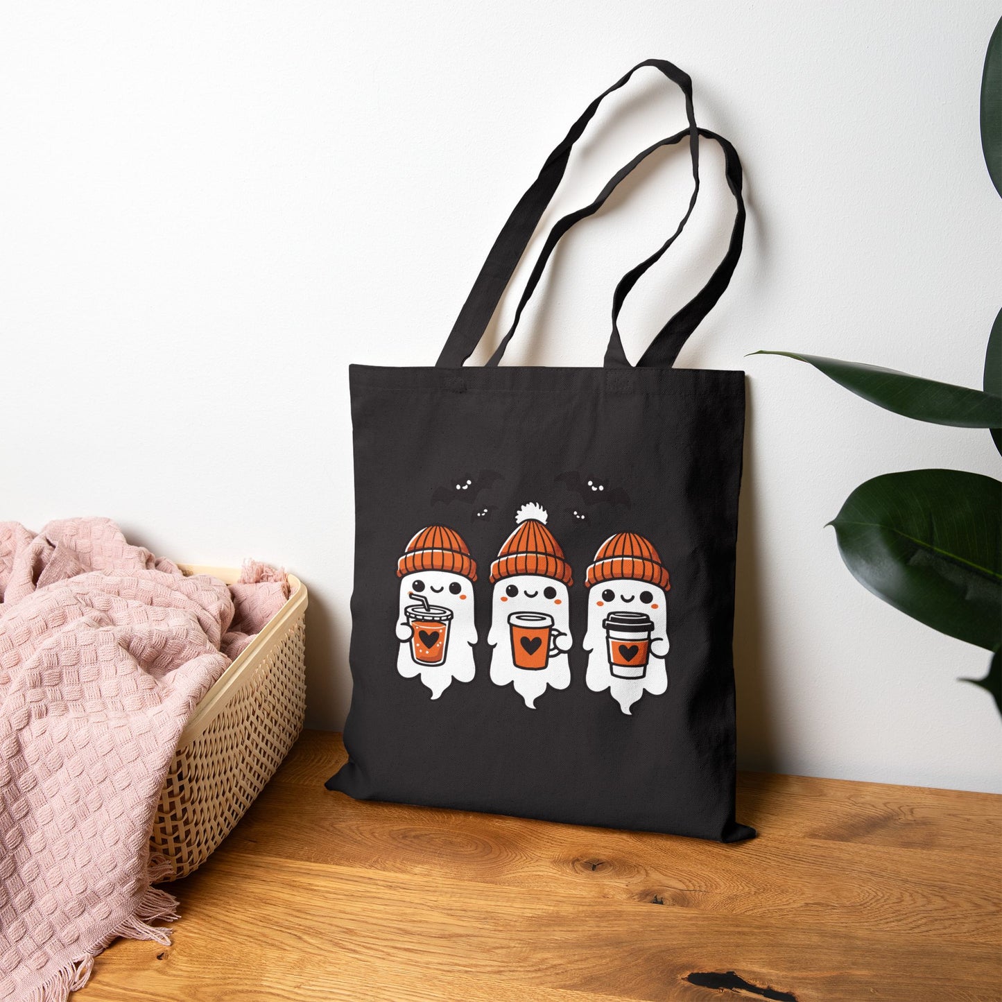Whimsical Ghosts Halloween Tote Bag