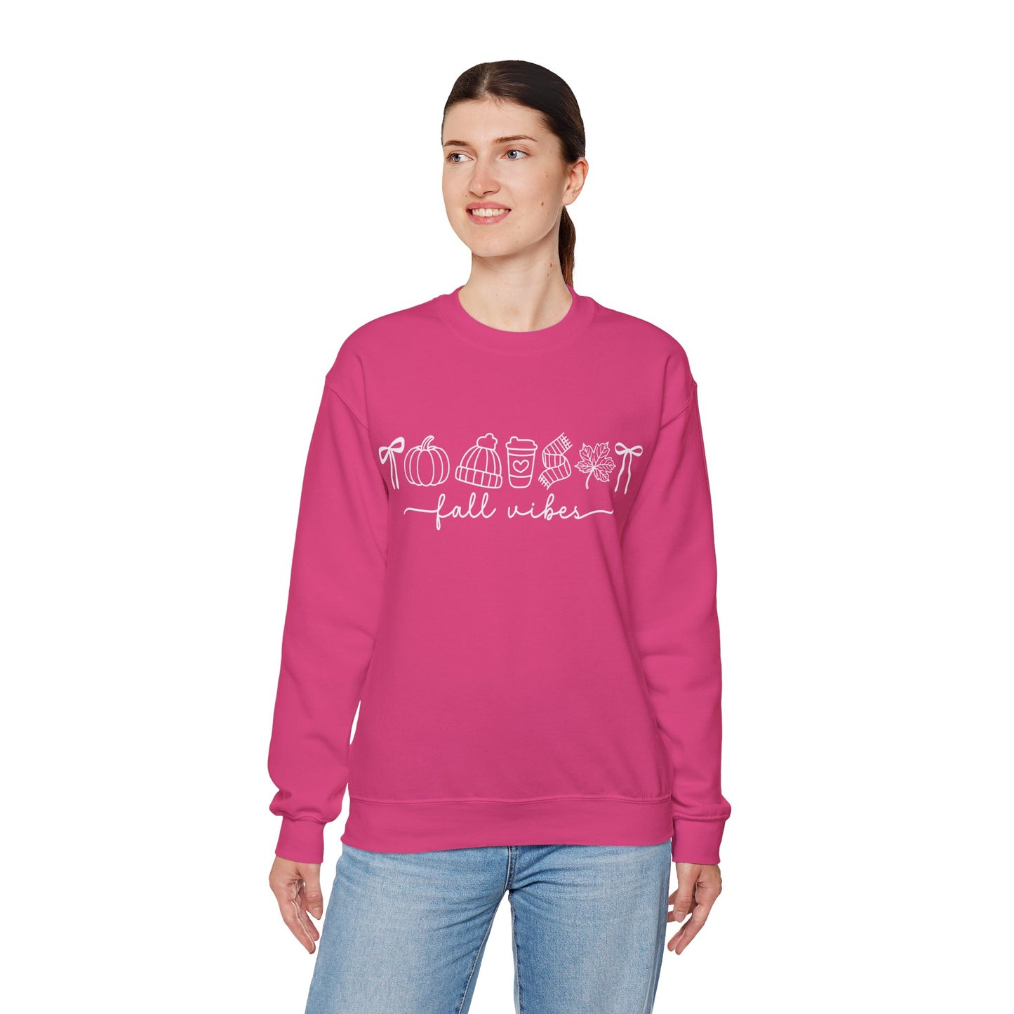Embroidered Fall Vibes Sweatshirt