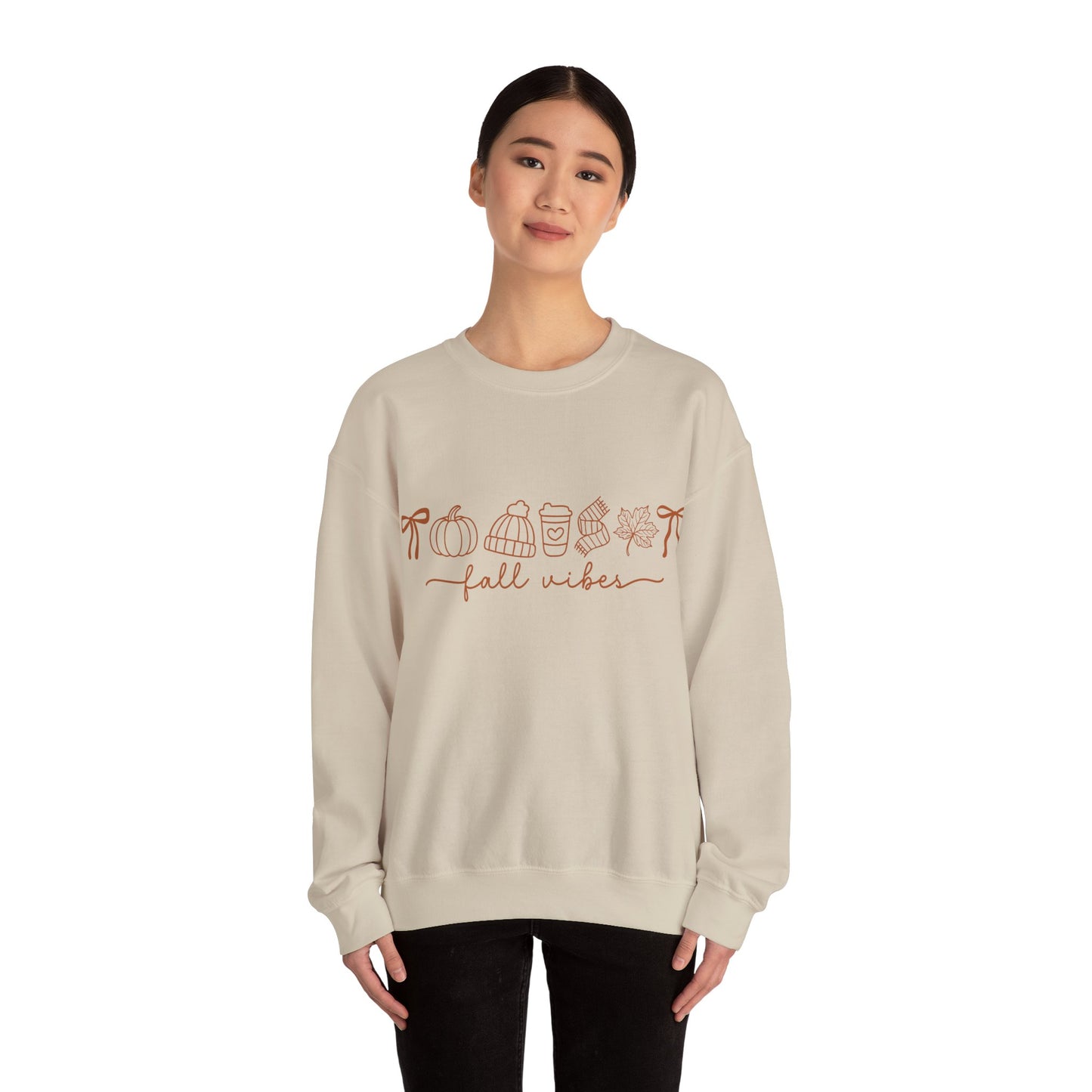 Embroidered Fall Vibes Sweatshirt