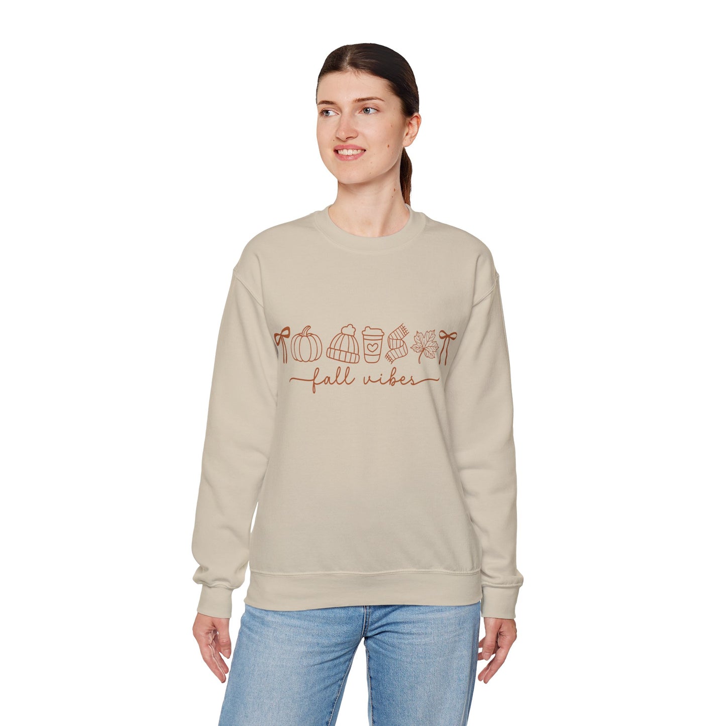 Embroidered Fall Vibes Sweatshirt