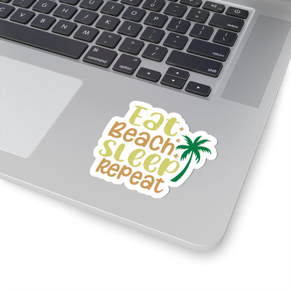 Chic Beachy Kiss-Cut Stickers for Fun Vibes