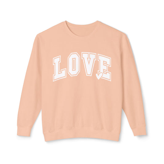 Love Unisex Lightweight Crewneck Sweatshirt