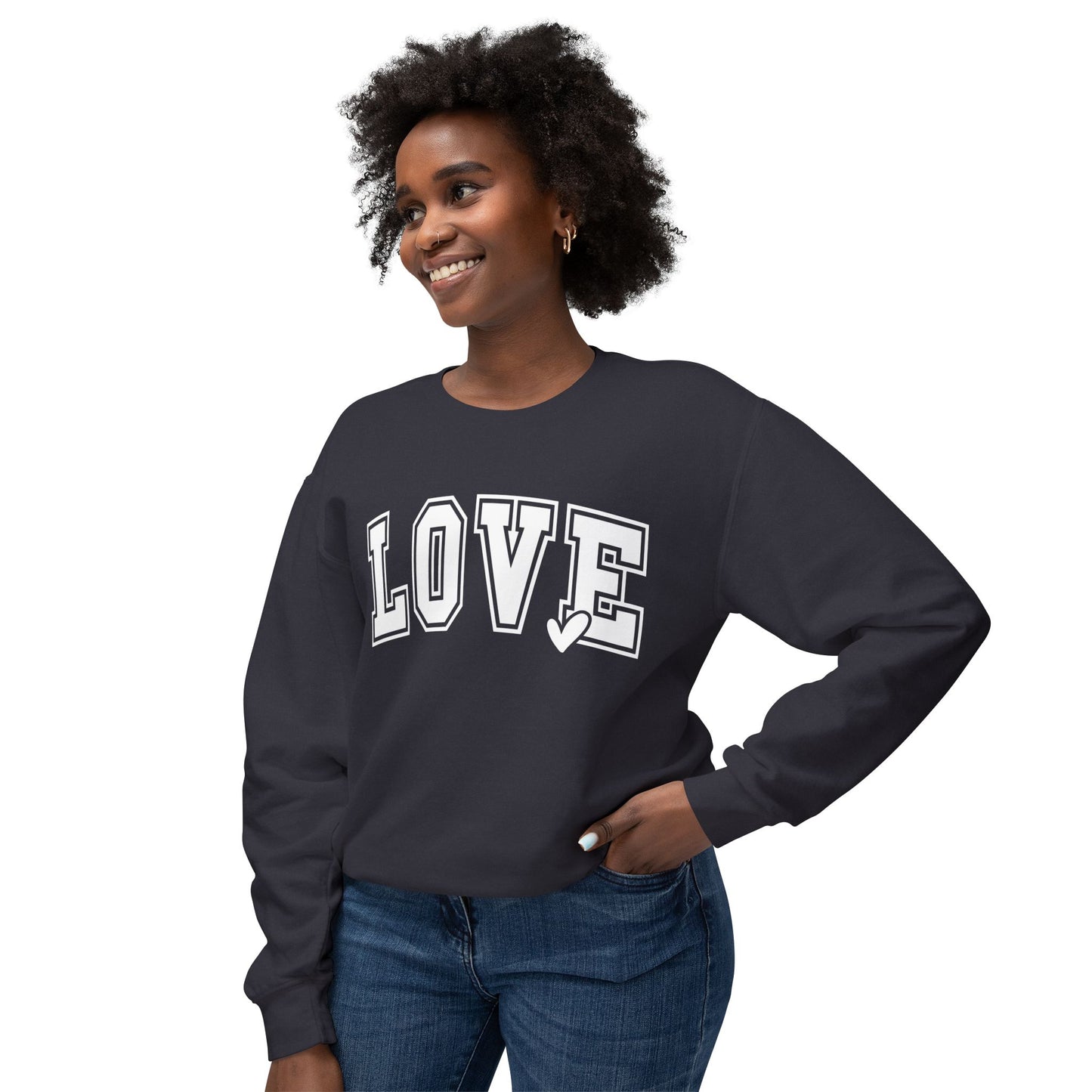 Love Unisex Lightweight Crewneck Sweatshirt