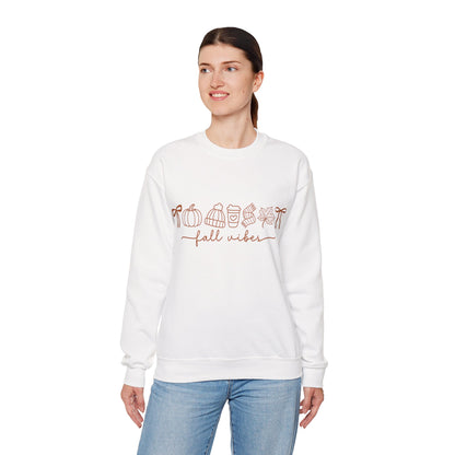 Embroidered Fall Vibes Sweatshirt