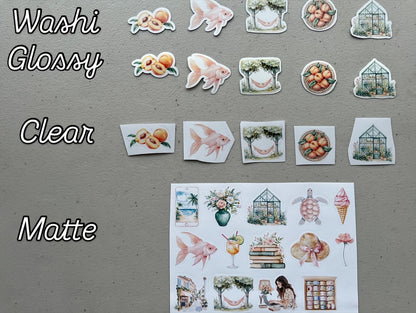 Summery August Sticker Collection