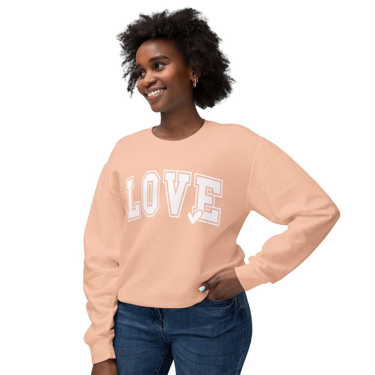 Love Unisex Lightweight Crewneck Sweatshirt