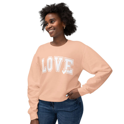 Love Unisex Lightweight Crewneck Sweatshirt