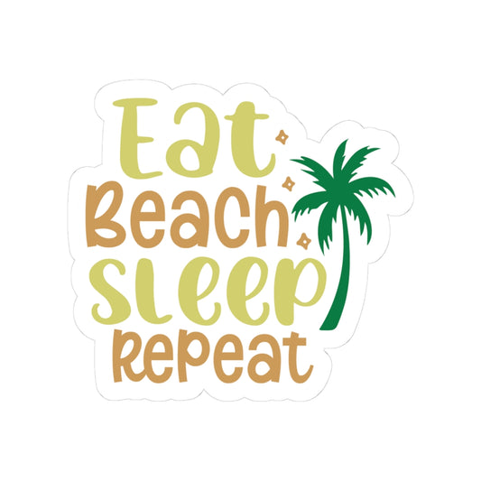 Chic Beachy Kiss-Cut Stickers for Fun Vibes