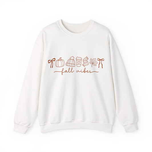 Embroidered Fall Vibes Sweatshirt