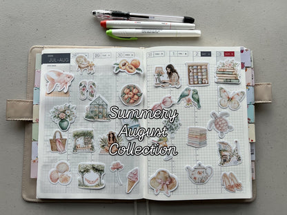 Summery August Sticker Collection