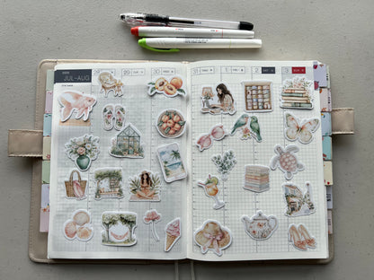 Summery August Sticker Collection